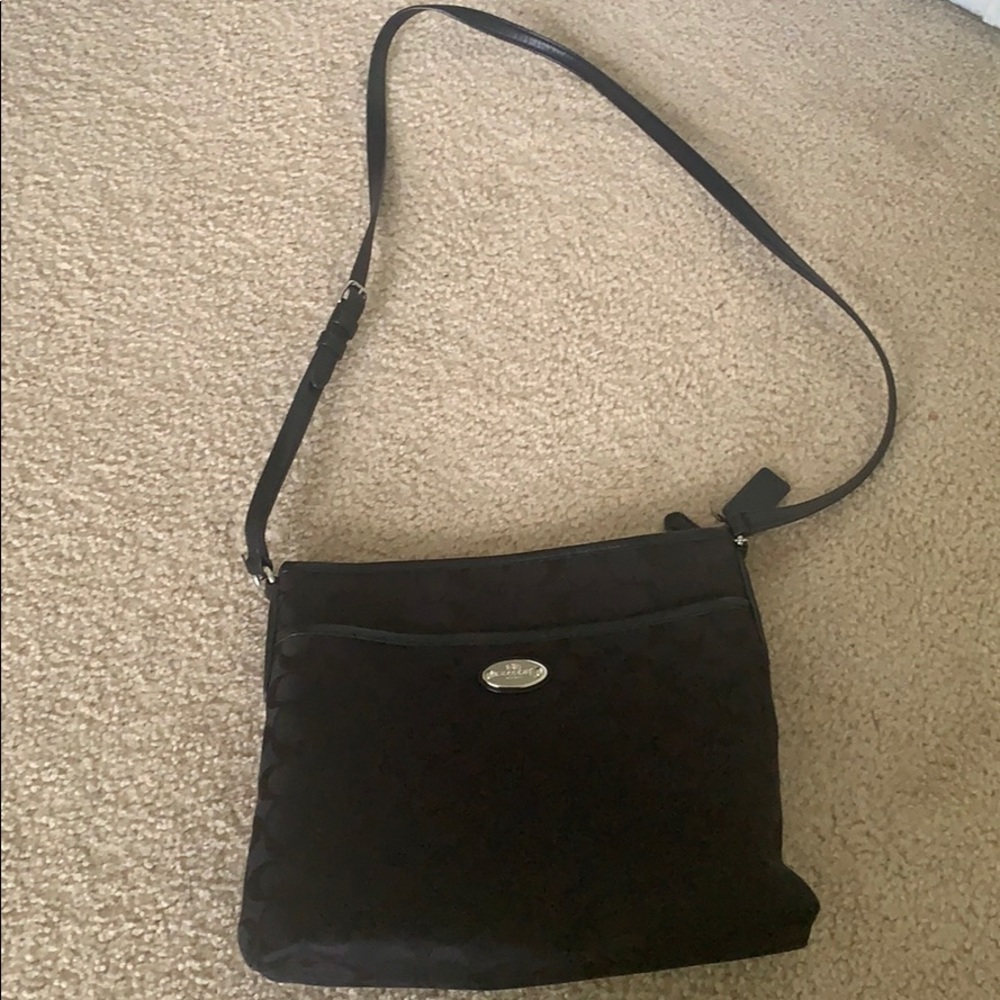 black coach bag